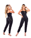 Enterizo deportivo M104 color negro para mujer, ajustado y cómodo, envío gratis Colombia